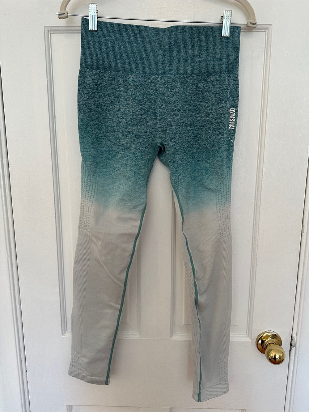 Gymshark Teal to ice blue Ombre Seamless women’s  Leggings